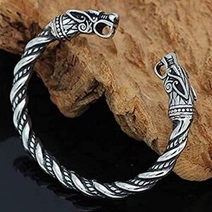 Bracelet Bangle Nordic Uniquent Stainless Steel Dragon Vintage Uniquent unique